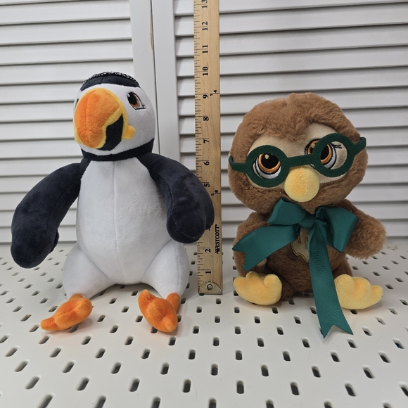 YOUNG PUFFIN & THE MONSTER Plush Toy Set Owl & Puffin Storybook Duo Collector's‎ - Picture 8 of 9